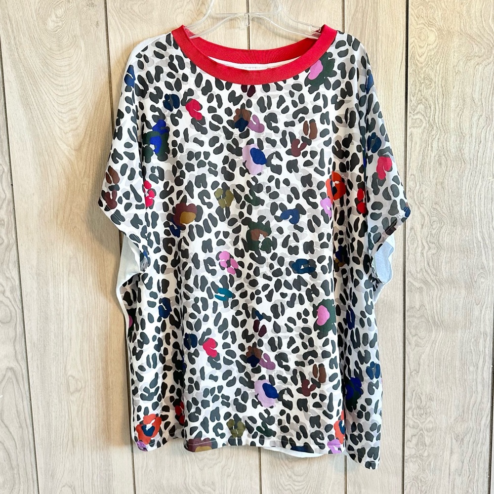 Ted Baker London Byella Wilderness Woven-Front Tee